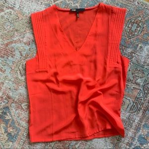 Maje Short Sleeve Silk Blouse